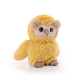 Apricot Lamb Smart Owl Plush Toys for Children, Soft Cute Cuddly Toy for Baby Girls and Boys, Fluffy Smart Owl Yellow, 18 cm