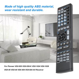 Annadue AXD7721 Ersatz AV Receiver Fernbedienung für Pioneer VSX-830 VSX-830-K VSX-1024 VSX-1029 VSX-45 VSX-44 VSX-454 VSX-824.