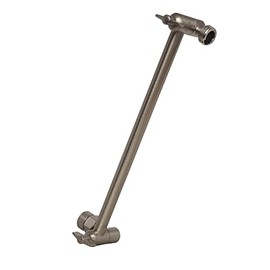 SparkPod Brazo de extensión de cabezal de ducha de latón macizo de 11 pulgadas - Brazo de extensión de ducha de altura y ángulo ajustable y flexible para cabezales de ducha de lluvia con bloqueo