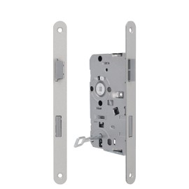 lockzz Mortice Lock Toilet Bathroom Left for Room Door Latch + Latch