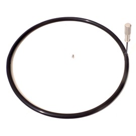 Cuffstore 6mm Petite Thin Matte Black Titanium Over Stainless Eternity Collar 14"