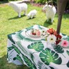 Eternal Beauty 60''X84” Rectangle Tablecloth Waterproof Outdoor Tablecloth with Umbrella