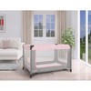 Dream On Me Zodiak Portable Playard in Grey and Pink,