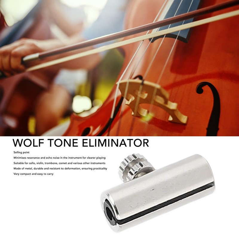 Cello Wolf Tone Eliminator Metal Wolf Tone Mute Suppressor Tube