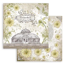 Stamperia Scrapbooking Block Romantic Garden Shed 15.24 x 15.24 cm