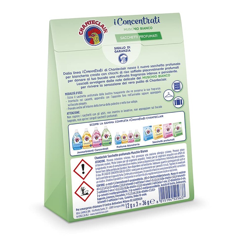 Chanteclair, Scented Sachets I Concentrate Musk White - 1 Pack