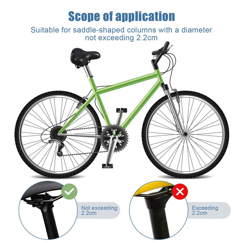 Comfortable Bicycle Saddle, Ergonomic Gel Saddle with Double Suspension Ball