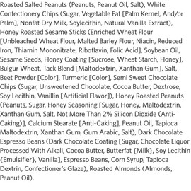 Food Lion Java Trail Mix: Peanuts White & Milk Chocolate Chips, Honey Roasted Sesame Sticks & Peanuts, Dark Covered Espresso Beans & Almonds - 9oz Snack Snacking Dessert Sweet Food Treat