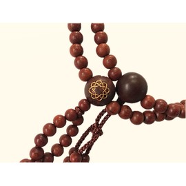 Soka School Prayer Beads (Prayer Beads) Genuine Rosewood with Hachiba Mark (Paulownia Box)