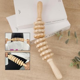 근막 셀룰라이트 근육 및 복부 바디, 배꼽 구호를 나무 치료 마사지 롤러 트리거 포인트 스틱 [05 C curved] Fascia Cellulite Muscle and Abdominal Body, Belly Relief Wooden Therapy Massage Roller Trigger Point Stick [05 C Curved]