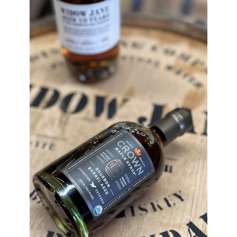 Crown Maple Bourbon Barrel Aged Organic Maple Syrup, 12.7 Fl