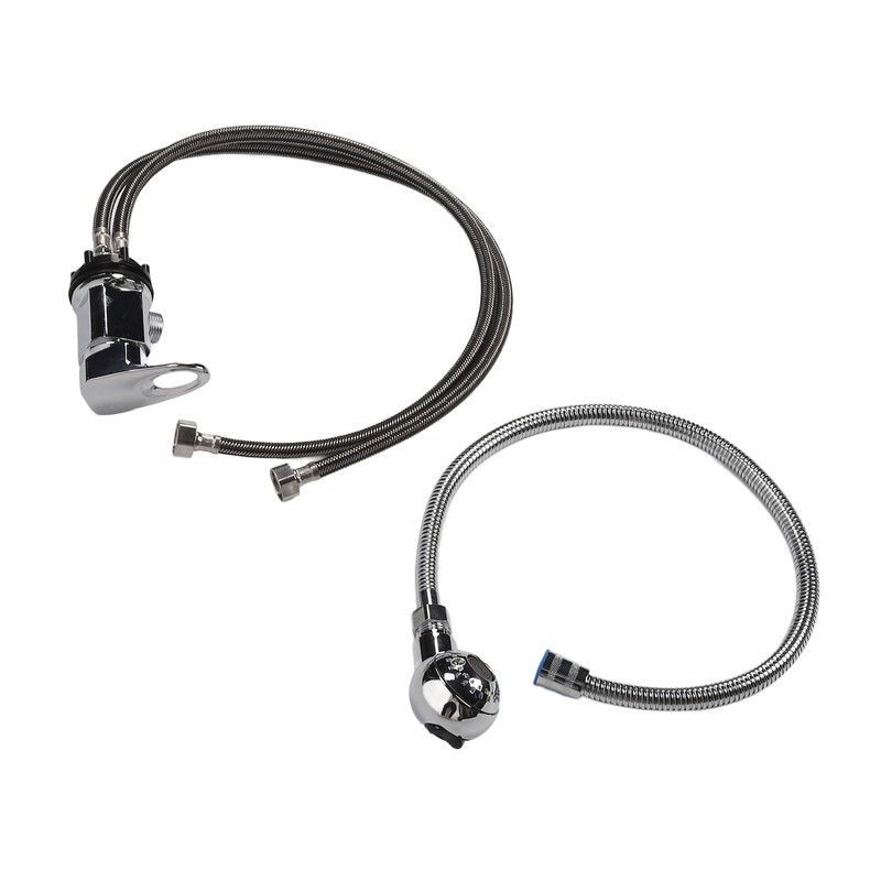 Shampoo Bowl Faucet Rust Resistant 70cm Hose Zinc Alloy Structure
