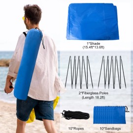 WESTTUNE New Beach Shade with Quiet Canopy, The Original beach shade canopy