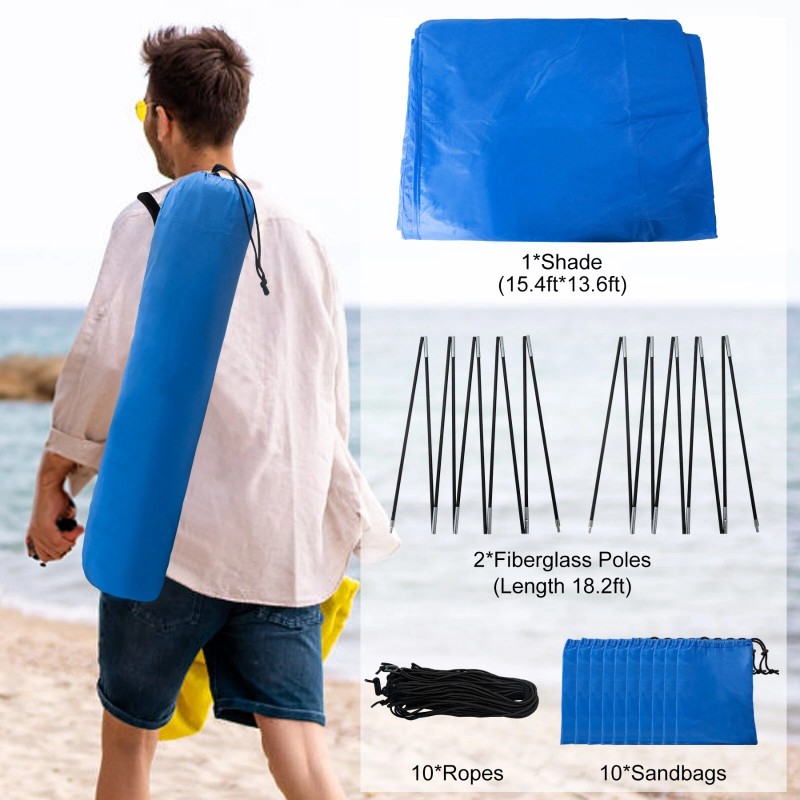 WESTTUNE New Beach Shade with Quiet Canopy, The Original beach