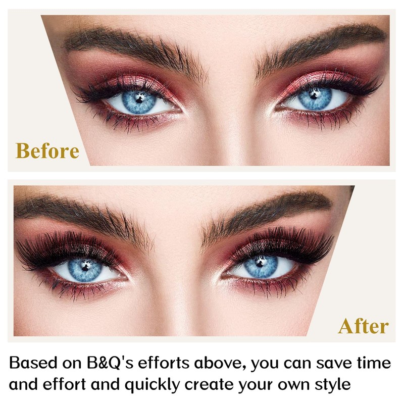 Cluster lashes 72 Clusters B&Q Lash Clusters D Curl Individual