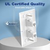 VCE - Paquete de 2 placas de pared Ethernet de