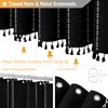 BTTN Extra Long Shower Curtain, 72x84 Inch Long Boho Tassel