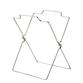 SEIWEI 1Pcs Stainless Steel Garbage Bag Hanging Rack Foldable Garbage Bag Holder, Trash Bag Holder Kitchen, Carrier Bag Bins