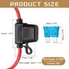 DMiotech Inline Fuse Holder DC 32V 16 AWG Waterproof Blade