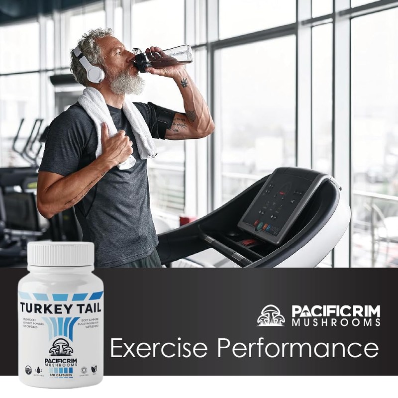 Pacific Rim Mushrooms Turkey Tail Supplement | High Potency 10:1