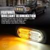 Xprite Surface Mount Strobe Lights Kit with Control Panel, Amber