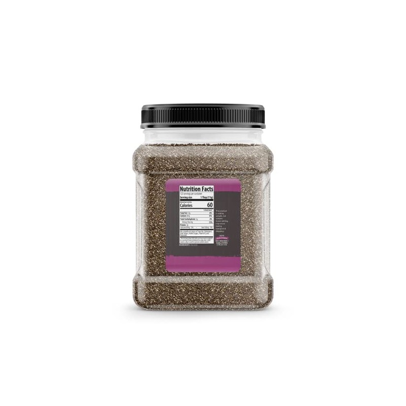 Birch & Meadow 3 lb of Chia Seeds, Nutty Flavor,