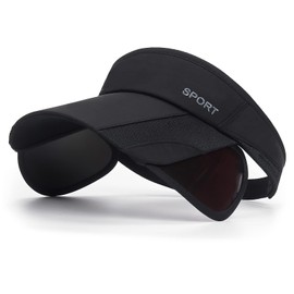 TAGVO Visors for Women, Adjustable Hat with UV Protection Outdoor and Retractable Brim Sun Hat Visor Hat for Men and Women, for Golf, Cycling, Fishing, Tennis, Jogging and Other Sports