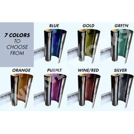 JNK NETWORKS One Way Window Film – Mirror Glass Tint Reflective Daytime Privacy Sun Blocking Anti UV Heat Control Tinting for Home and Office Purple 20 Inches x 10 Feet