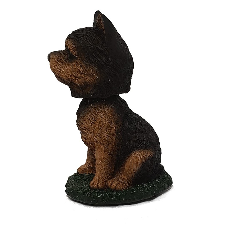 Animal Den Yorkie Bobblehead Dog Figure Statue Gift for Car