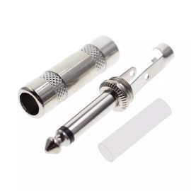 Unbranded 20Pcs 1/4 MONO TS Heavy Duty Male Audio Speaker Guitar Cable Connector Plug Jack