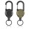 ZZHBOO Heavy Duty Retractable Key Fob, 2pcs Retractable Key Chain,