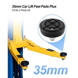 AUGREX 2 Pcs 35mm Car Lift Feet Pads Plus-High Heightening Rubber Feet Tray Fit for 2 Post Lift