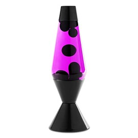Spencer Gifts Lava® Lamp - 17" Purple and Black - The Original Motion Lamp - Black Wax and Purple Liquid with Hand Painted Black Base Exclusive