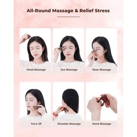 Melous Gua Sha Massager for Face, Natural Sandalwood Wooden Guasha Scraping Massage Tool for Face, Eye Neck Body Muscle Relaxing Prevents Wrinkles