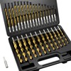 MACXCOIP Hex Shank Drill Bit Set, 30Pcs HSS Titanium Twist