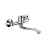 Wall-Mounted Single-Lever Mixer Tap with Spout Short 15 cm Chrome