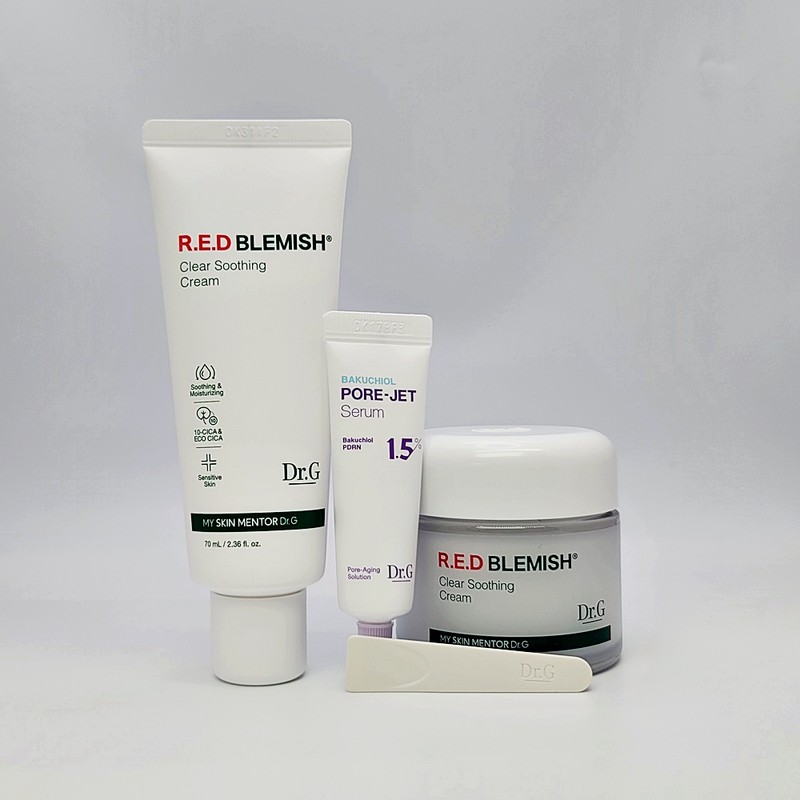 Dr.G Red Blemish Clear Soothing Cream 70ml tube + 70ml