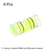 HARFINGTON 6pcs Small Cylindrical Bubble Level Vials 7x16mm PMMA Mini