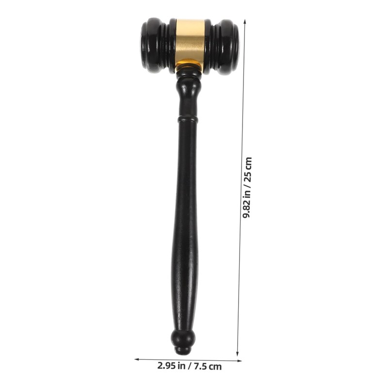 Operitacx 4pcs Wooden Judge Gavel Hammer Court Tool Comfortable Grip