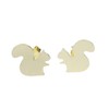 Miniblings Eichhörnchen Ohrstecker Ohrringe Tier Baum Grauhörnchen Kinder golden -