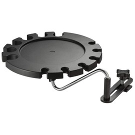 Lathe Tools Holder – Heavy-Duty Plastic Tray Holder w/Steel Pivot Arm –Round Lathe Turning Tool Holder w/12 Slots – Woodturning Tools Lathe Accessories – Tool Organizer for Lathe Chisels