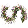Bibelot 70inch/5.9Ft Spring/Summer Garland with Flowers, Artificial Fake Flower Greenery