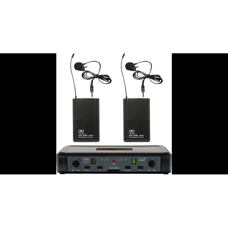 GALAXY AUDIO ECD DUAL CH UHF WIRELESS SYS (w/ dual