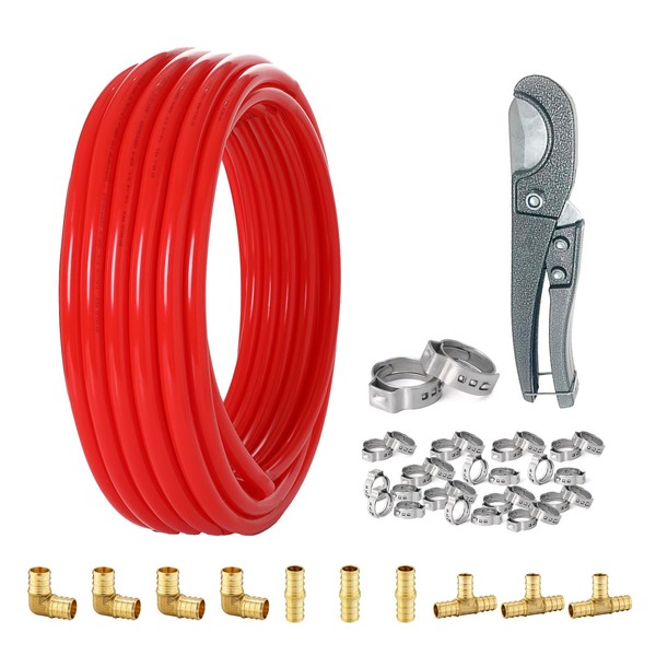 3/4 Inch Red PEX-B Pipe, 100 ft Pex B Tubing