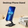 YZLELEQ Adjustable Phone Stand with 360 Rotating Base Portable Foldable