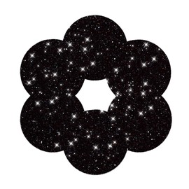 Placemats Black Placemats Glitter Sparkle Leather Placemat Set of 4 Sparkle Table Mats 15.4 inch for Holiday Party Wedding Thanksgiving Day Birthday Decoration