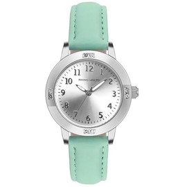 Girls Watches Women Watches Quartz Watch Japanese Movement Luminous Hands Arabic Numerals Dial Fashion Watches Women Watches, silver green, Casual