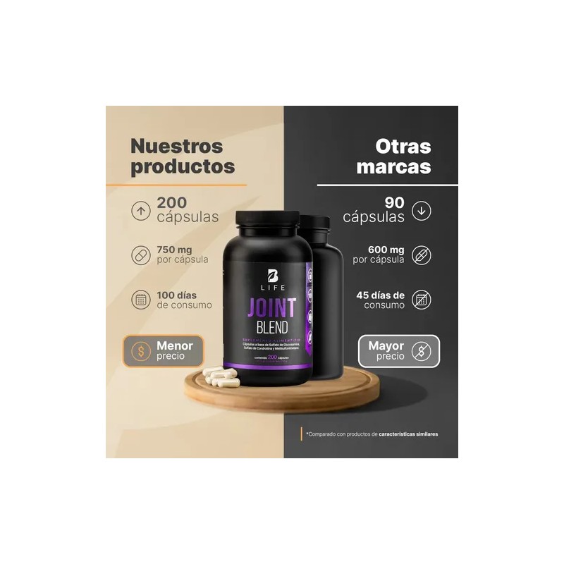Suplemento Para Articulaciones De 200 Cápsulas. B Life