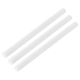 MECCANIXITY ABS Plastic Rod Round Solid Bar 20 mm x 300mm White for DIY Model Material, Architectural Model Making, DIY Sand Table, Pack of 3