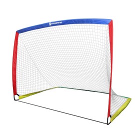 HOORAYSPORT Soccer Goal, Portable Soccer Goals for Backyard, Pop Up Soccer Goal, Soccer Net for Indoor or Outdoor Practice and Training (2, 7x5 ft)